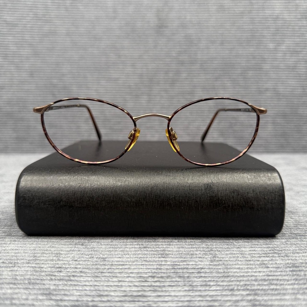 Vintage Giorgio Armani 188 875 Eyeglasses Tortoise Shell Oval Frames 51-18 Italy